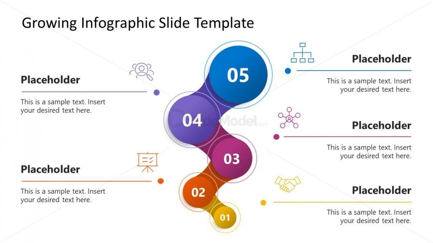 Free PPT Template Growing Infographic Diagram