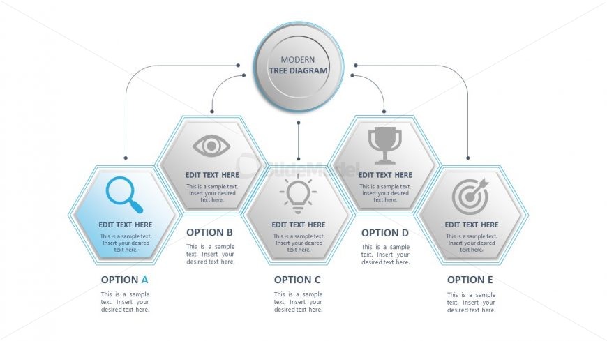 Modern Tree Diagram Slide Template