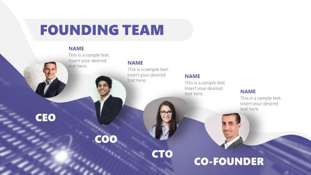Founding Team Presenting Slide