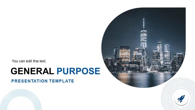 Free General Purpose Thin Style – Title Slide
