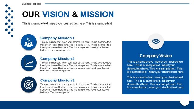 Free General Purpose PPT Template – Our Mission & Vision