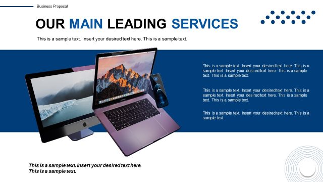 Free General Purpose Template – Our Services Slide