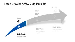 Free Template of Growing Arrow Diagram
