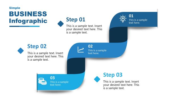 3 Step Business Infographic PowerPoint Template