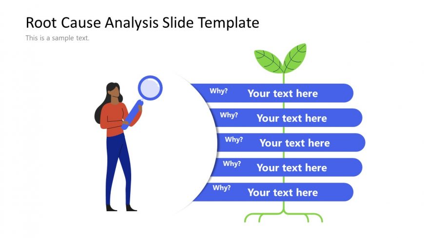 Editable 5 Whys PPT Free Template