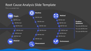 Free Fish Bone Slide Template for PowerPoint