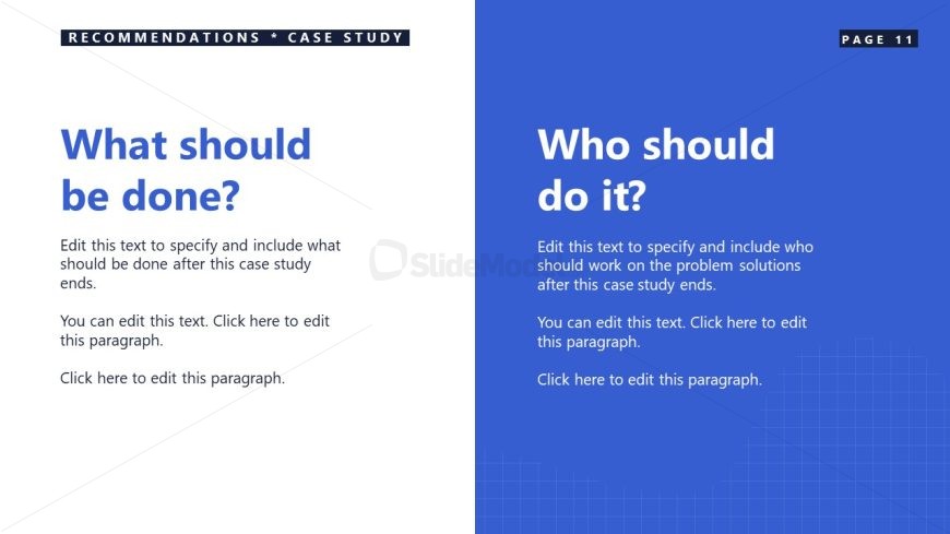 Free Case Study Presentation Template Slide for Future Option