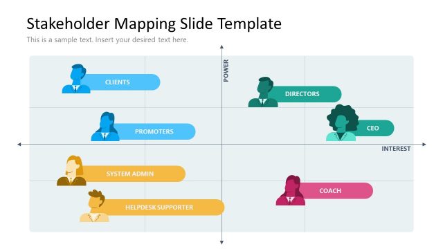 Stakeholder Mapping Slide Template for PPT