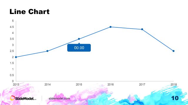 Free PowerPoint Line Graph Slide