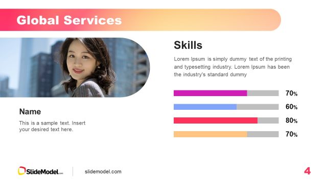 Global Services Slide with Image Placeholder