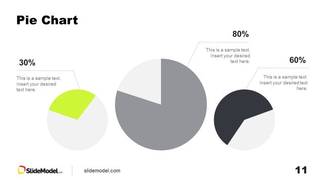 Editable Pie Chart PowerPoint Slide