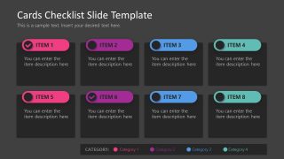 Free Checklist Template Slide for PowerPoint