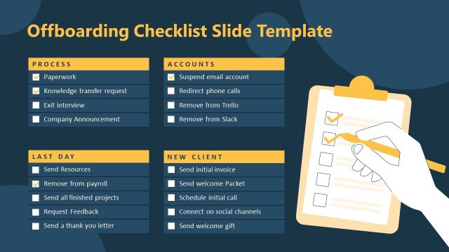 Free Template Slide for Client Offboarding Presentation