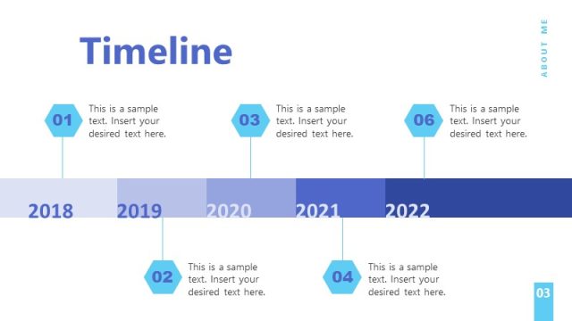 Horizontal Timeline Roadmap for Career Journey Presentation