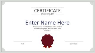 Editable Layout for Certificate Presentation