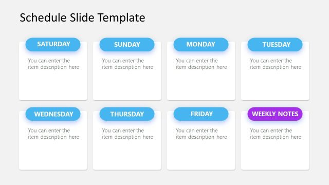 Free Schedule Slide PPT Template