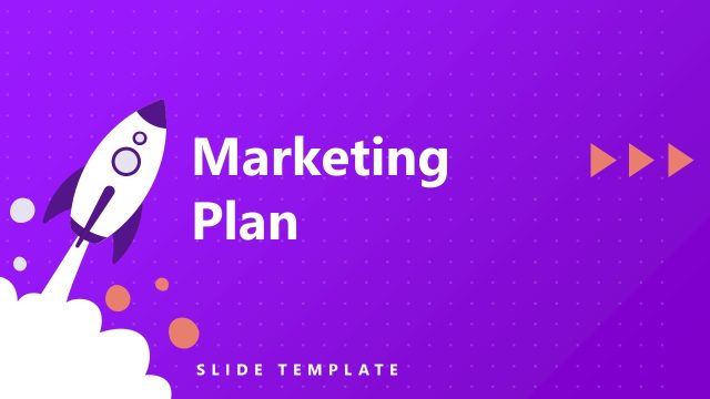 Free Marketing Plan Template Cover Slide