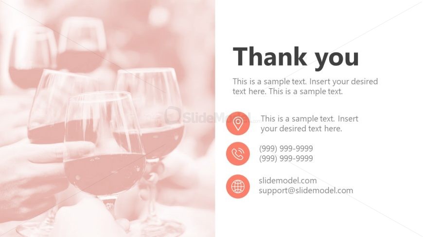 Thank You Template Slide for Event Marketing Presentation