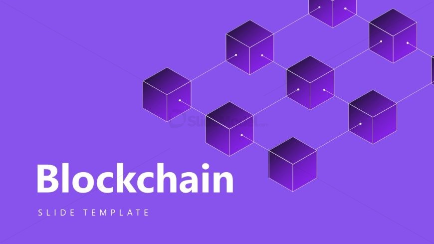 Blockchain Powerpoint Template Title Slide