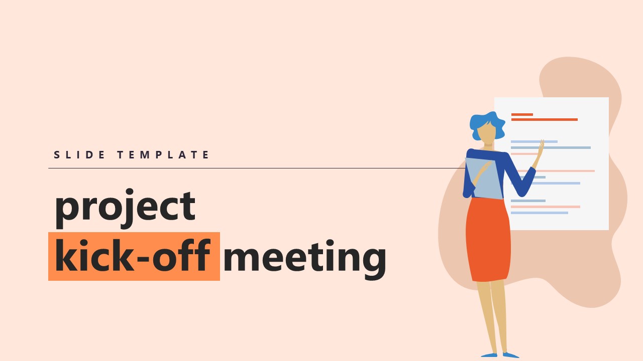 kick off meeting presentation template ppt