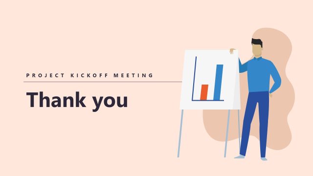 Free Project Kickoff Meeting Presentation Thank You Slide
