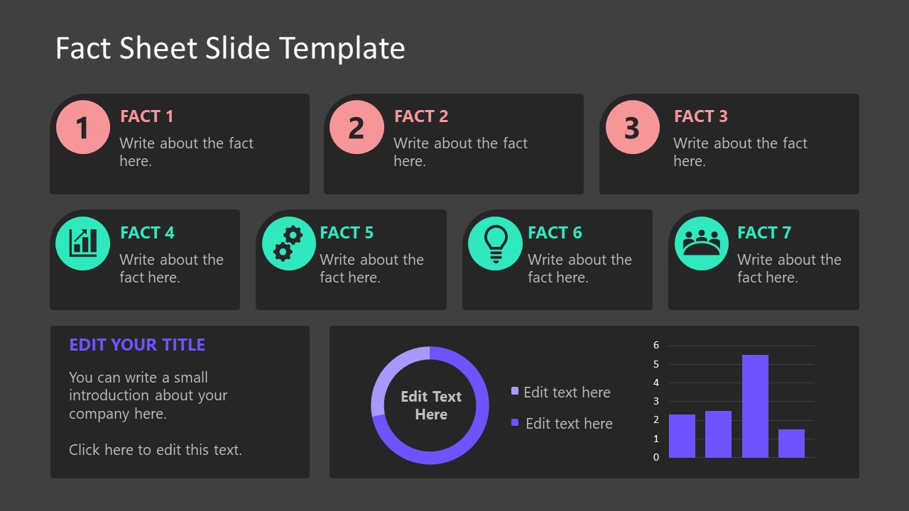 Free Fact Sheet Slide Template for PowerPoint & Google Slides