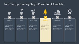 Editable Growth Stage Slide Template for PowerPoint