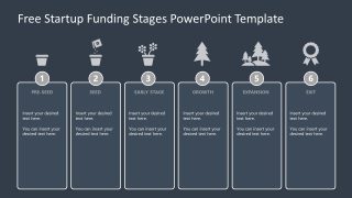 Editable Funding Stages - Free Template for PowerPoint