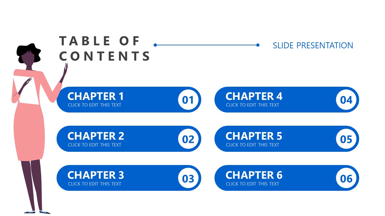 Free Table Of Contents PowerPoint Template & Google Slides