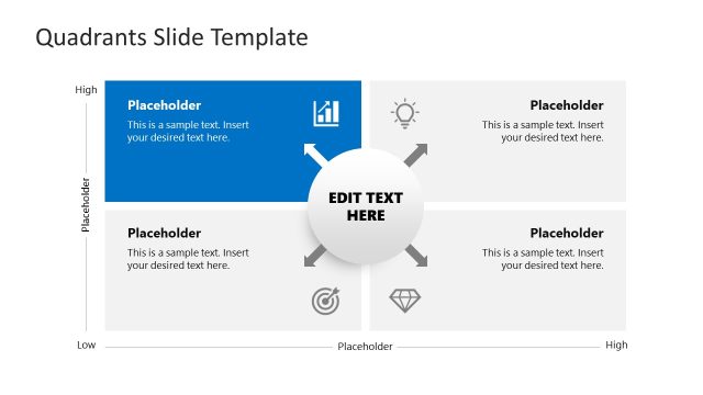 Quadrant Highlight Slide for Free PPT Template