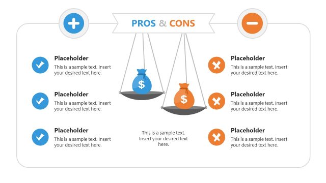 Pros and Cons Slide Template for PowerPoint