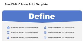 Free Define Slide Template for DMAIC Presentation