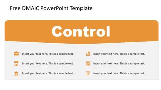 Editable Free Control Slide for DMAIC Template