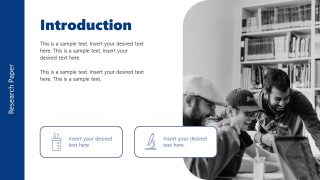 Editable Free Research Paper PPT Slide