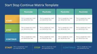 Free Start Stop Continue Matrix PPT Slide