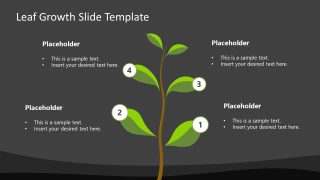 Free 4-Item Leaf Growth Presentation Slide