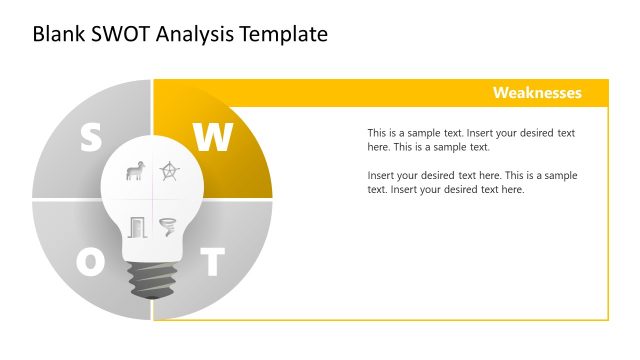 Free Blank SWOT Analysis PPT Slide Template
