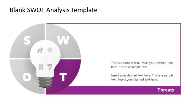 Customizable Free Blank SWOT Analysis PPT Template