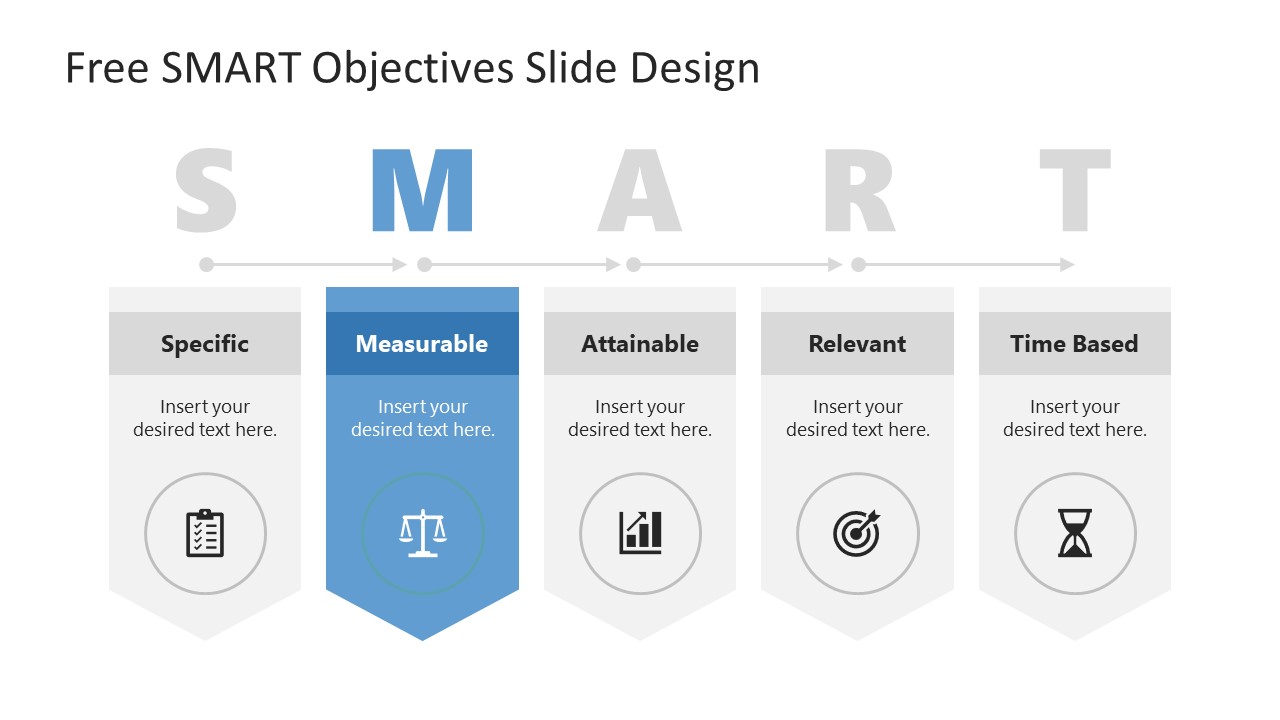 Free SMART Objectives PowerPoint Template & Google Slides