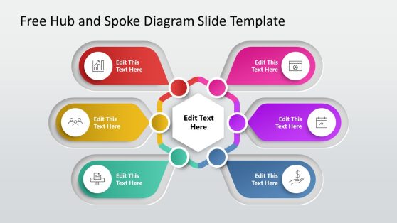 Free Hub and Spoke Diagram Slide