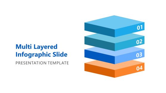 4-Layer Infographic Slide Cover Template