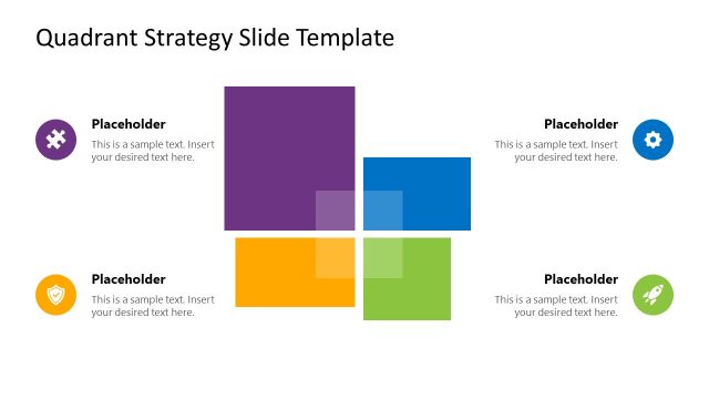 Editable Quadrant Strategy Slide Template for PPT PowerPoint