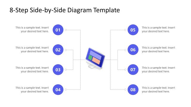 Free 8 Step PowerPoint Diagram for Process Presentation