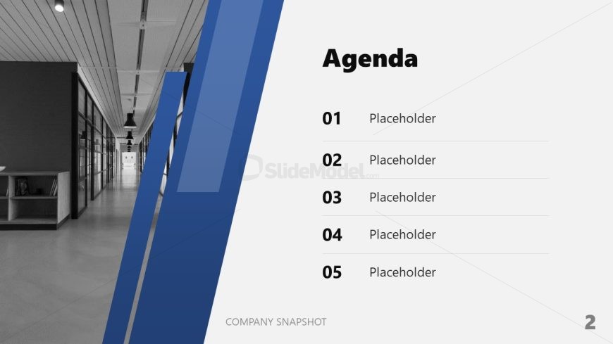 Slide for Company Snapshot Template 