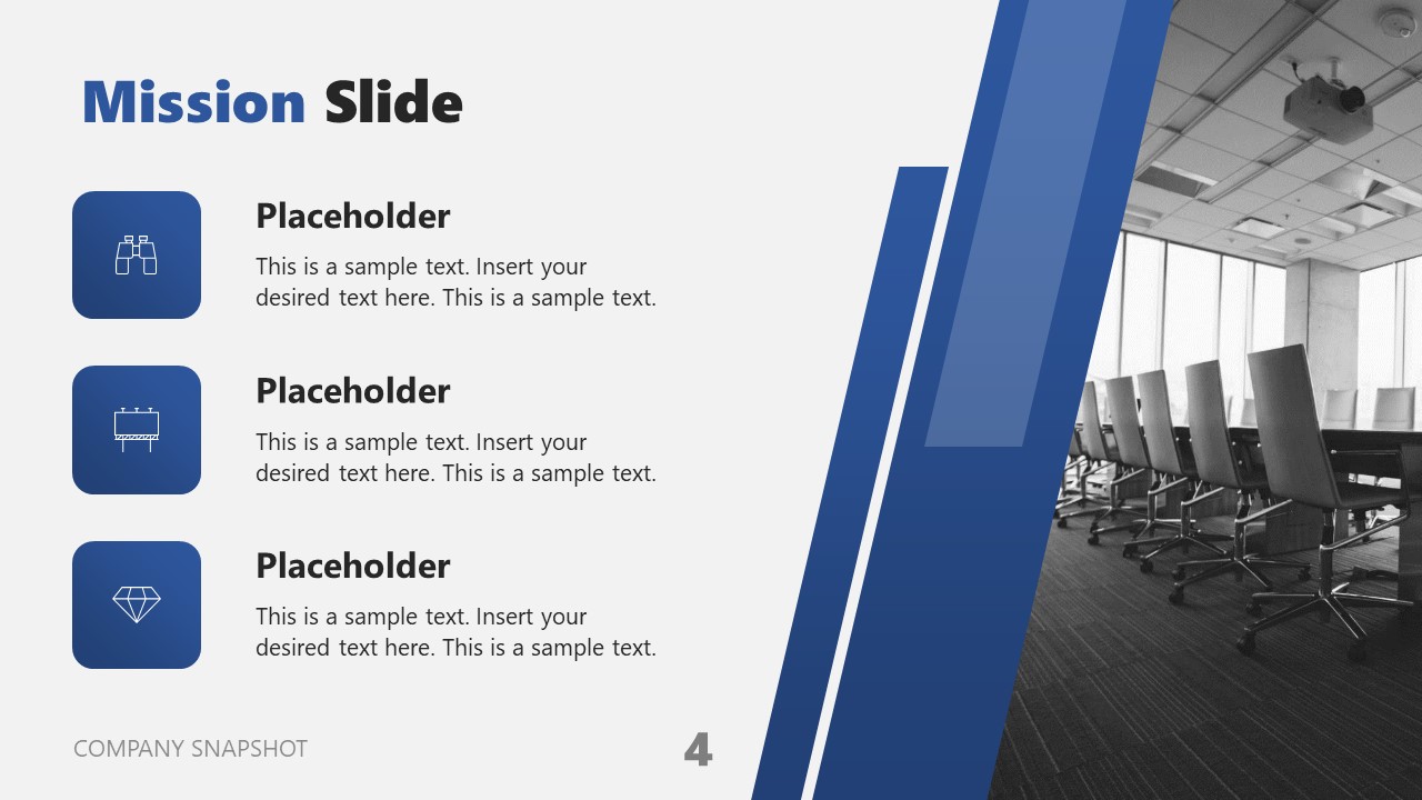 Free Company Snapshot PowerPoint Template Free Company Snapshot PowerPoint Template