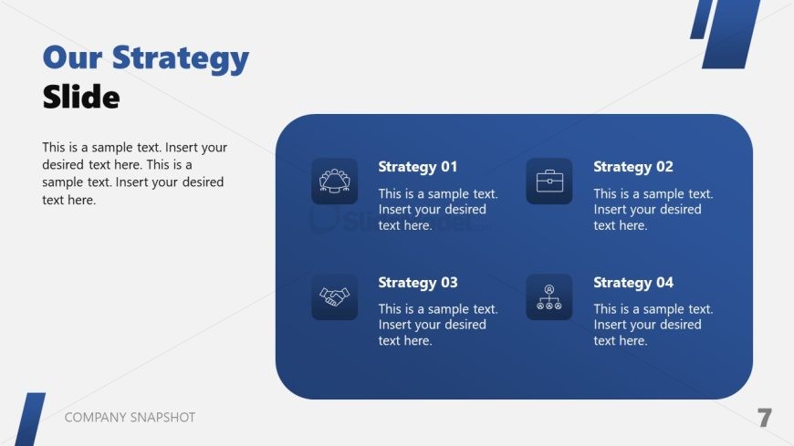 Company Snapshot PPT Slide Template 