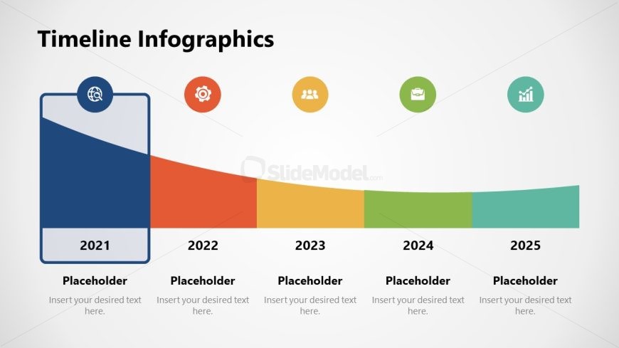 PowerPoint Template for Timeline Infographics Presentation 