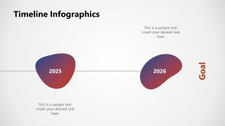 Random Shapes PPT Timeline Slide 