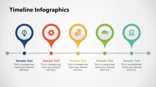 Attractive Infographics Timeline Presentation Template Slide 