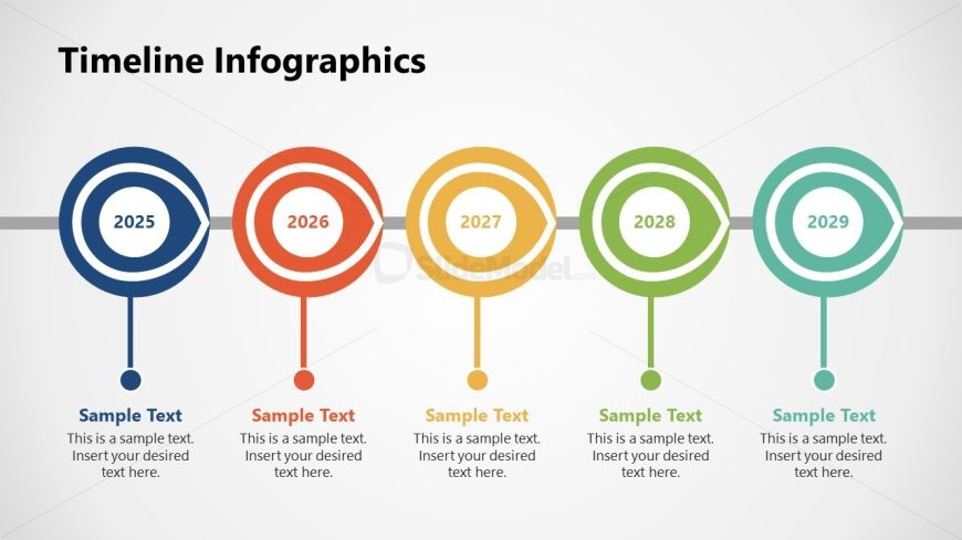 Infographics Slide for Timeline Presentation 